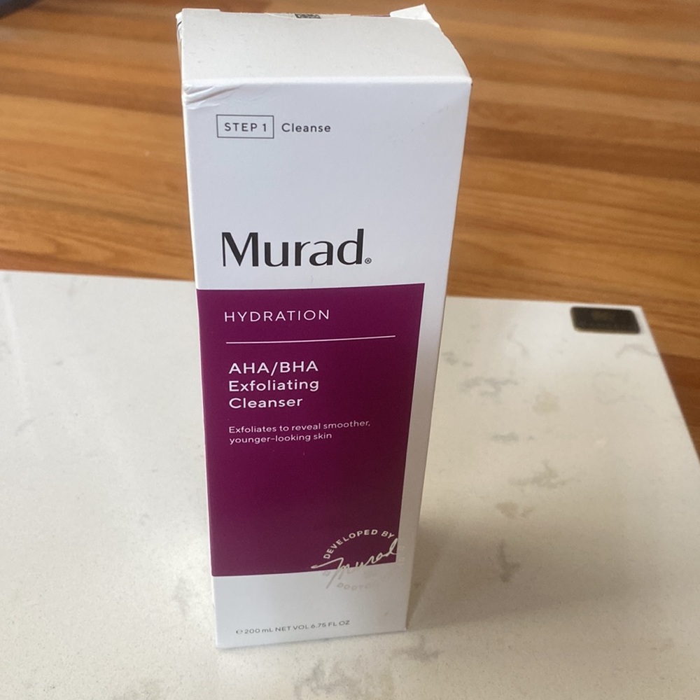 Murad AHA/BHA Exfoliating Cleanser NIB 6.75 oz